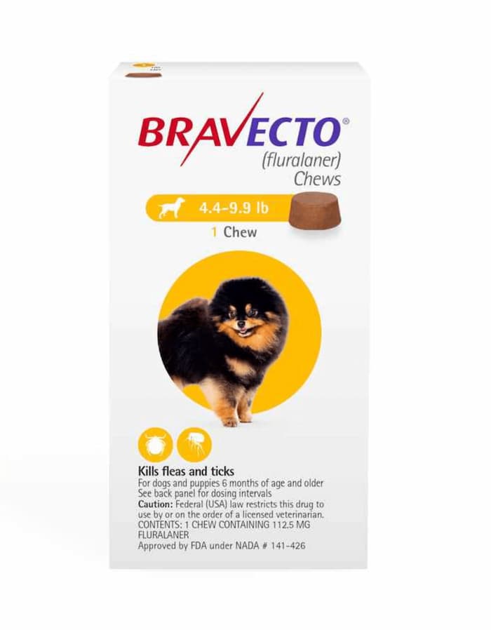 Bravecto chewable flea and tick medication for dogs